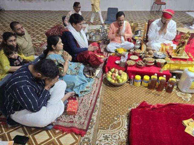 श्रीमहालक्ष्मी जी की बहुत ही दिव्य सप्तधान्य पूजा सम्पन्न हुई