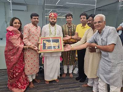 नितिन अग्रवाल जी के नवीन ऑफिस के वास्तु पूजन