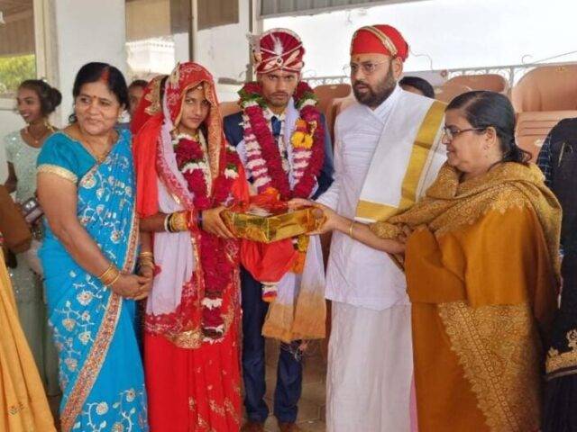 कन्या का विवाह संपन्न हुआ